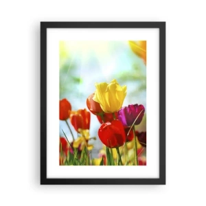 Poster în ramă neagră - Toate culorile soarelui - 30x40 cm