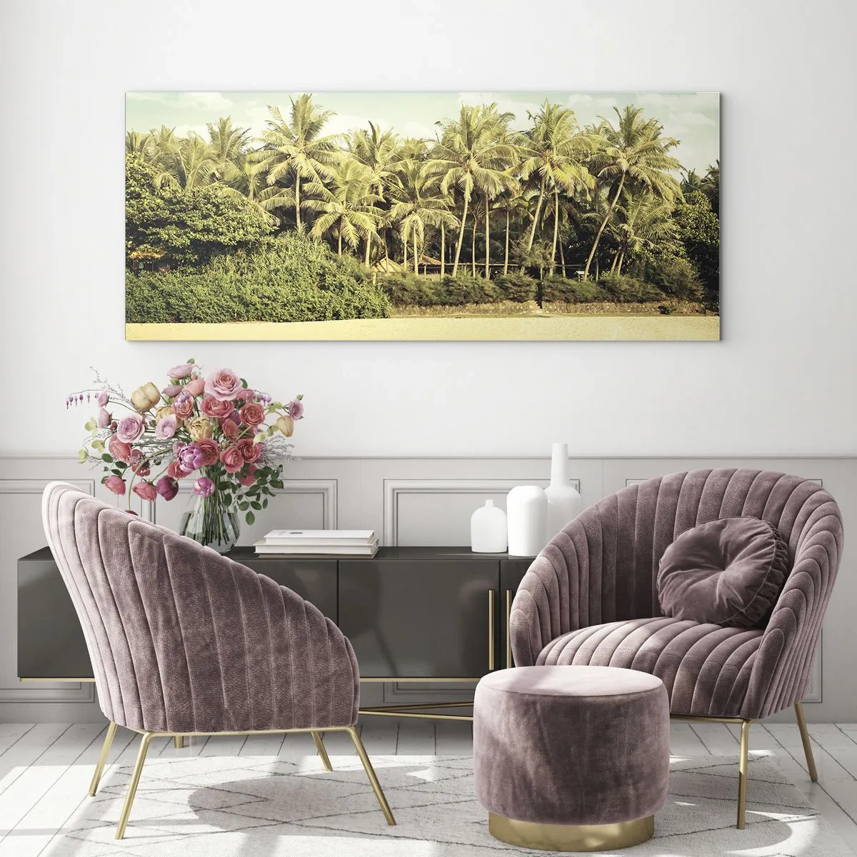 Tablou pe sticlă - Ce zici de aici? - 100x40 cm