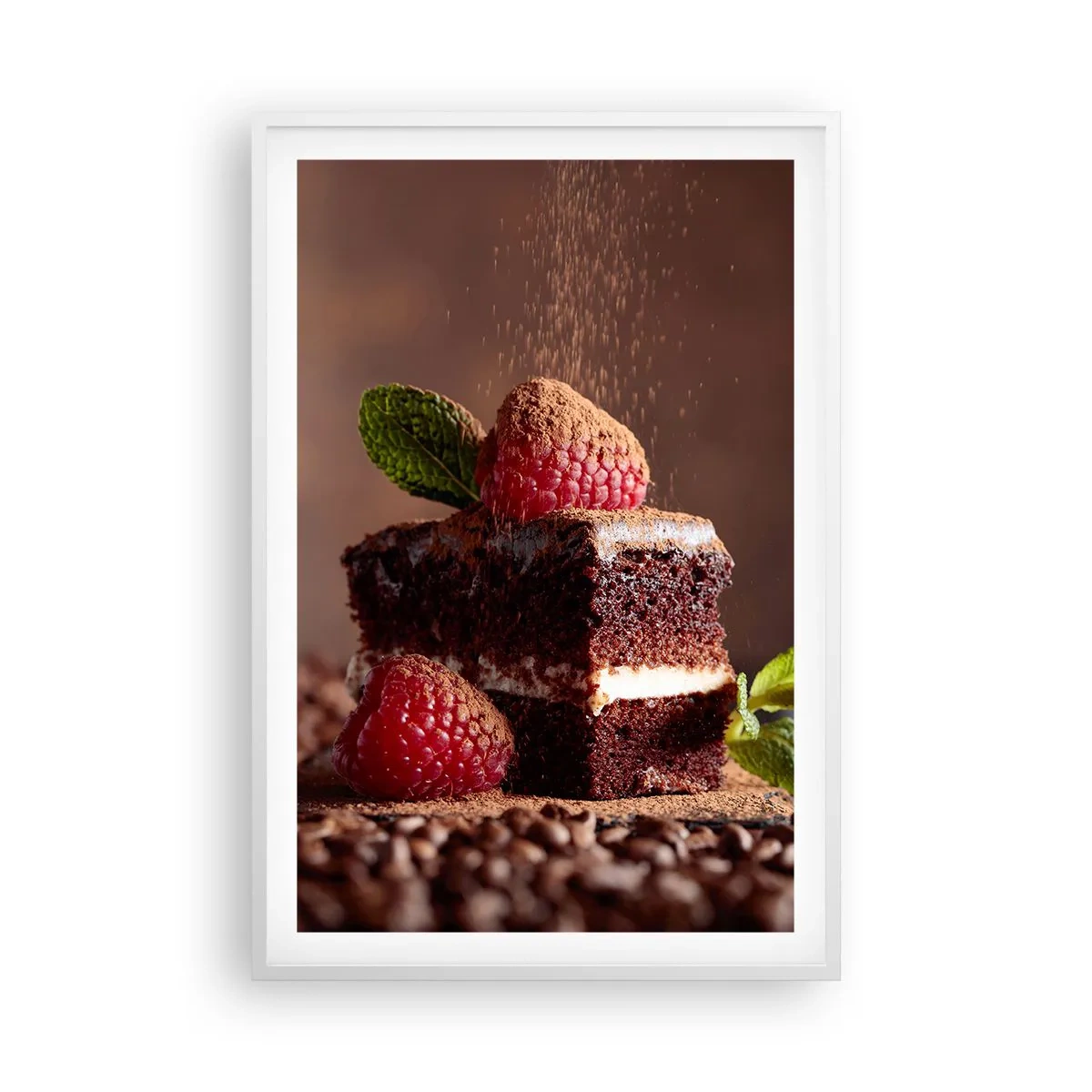 Poster în ramă albă - Viața este dulce - 61x91 cm