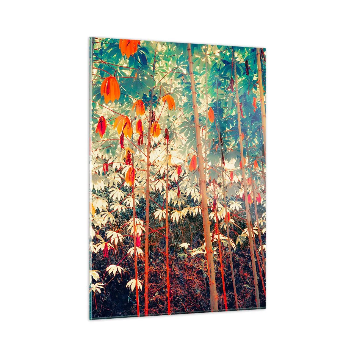 Tablou pe sticlă - Viața secretă a frunzelor - 50x70 cm