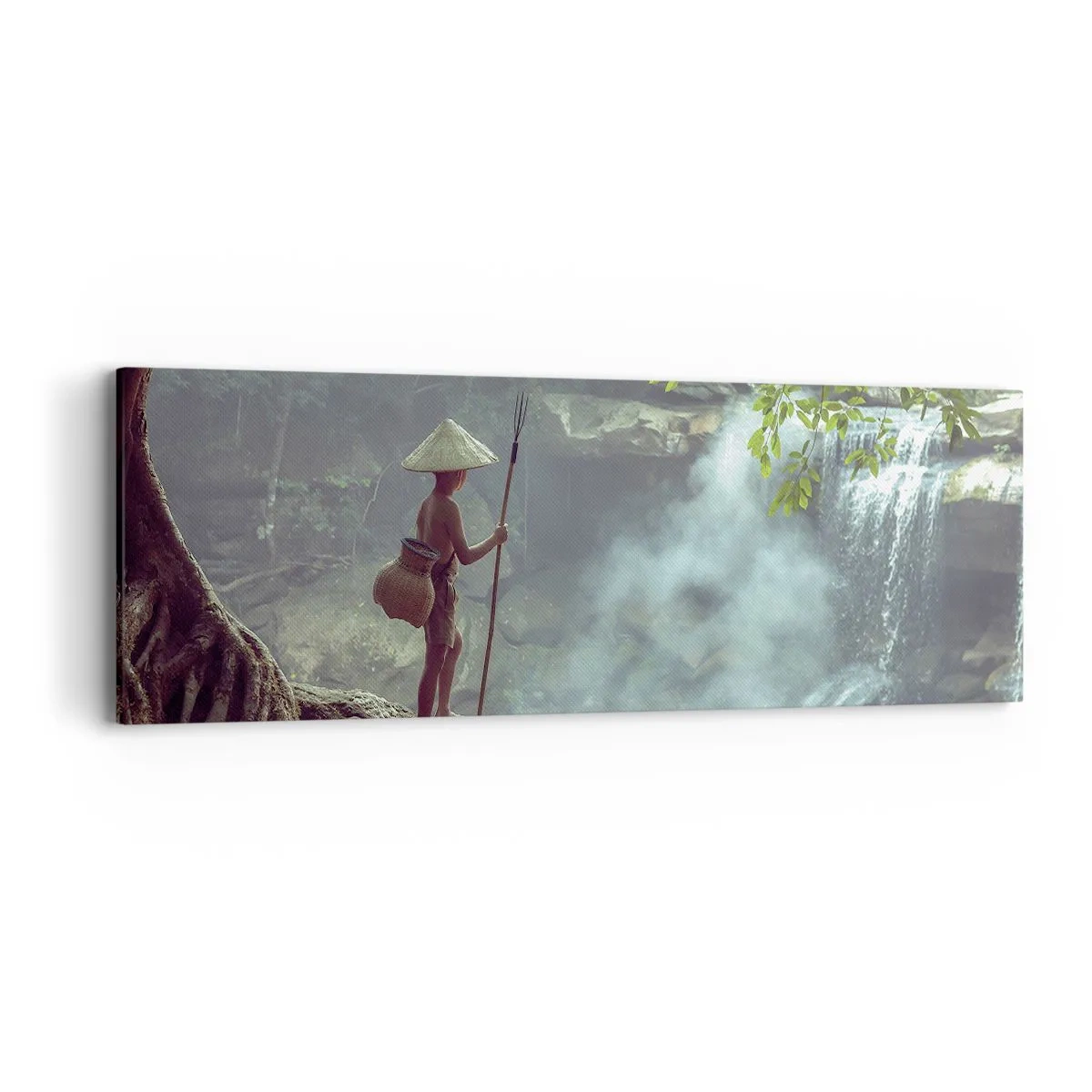 Tablou pe pânză - Prietenul naturii - 90x30 cm