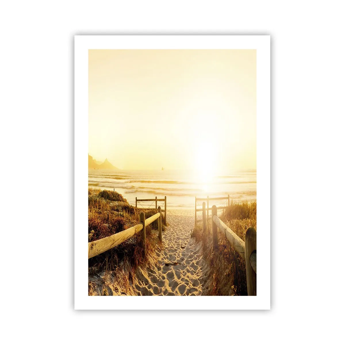 Poster - Prin dune spre soare - 50x70 cm