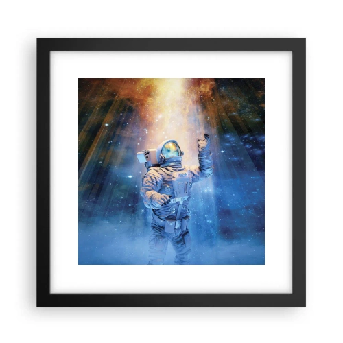 Poster în ramă neagră - În cele din urmă am ajuns - 30x30 cm