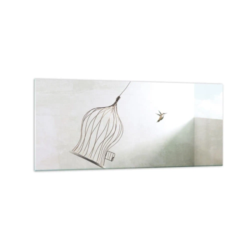 Tablou pe sticlă - Eliberat - 120x50 cm