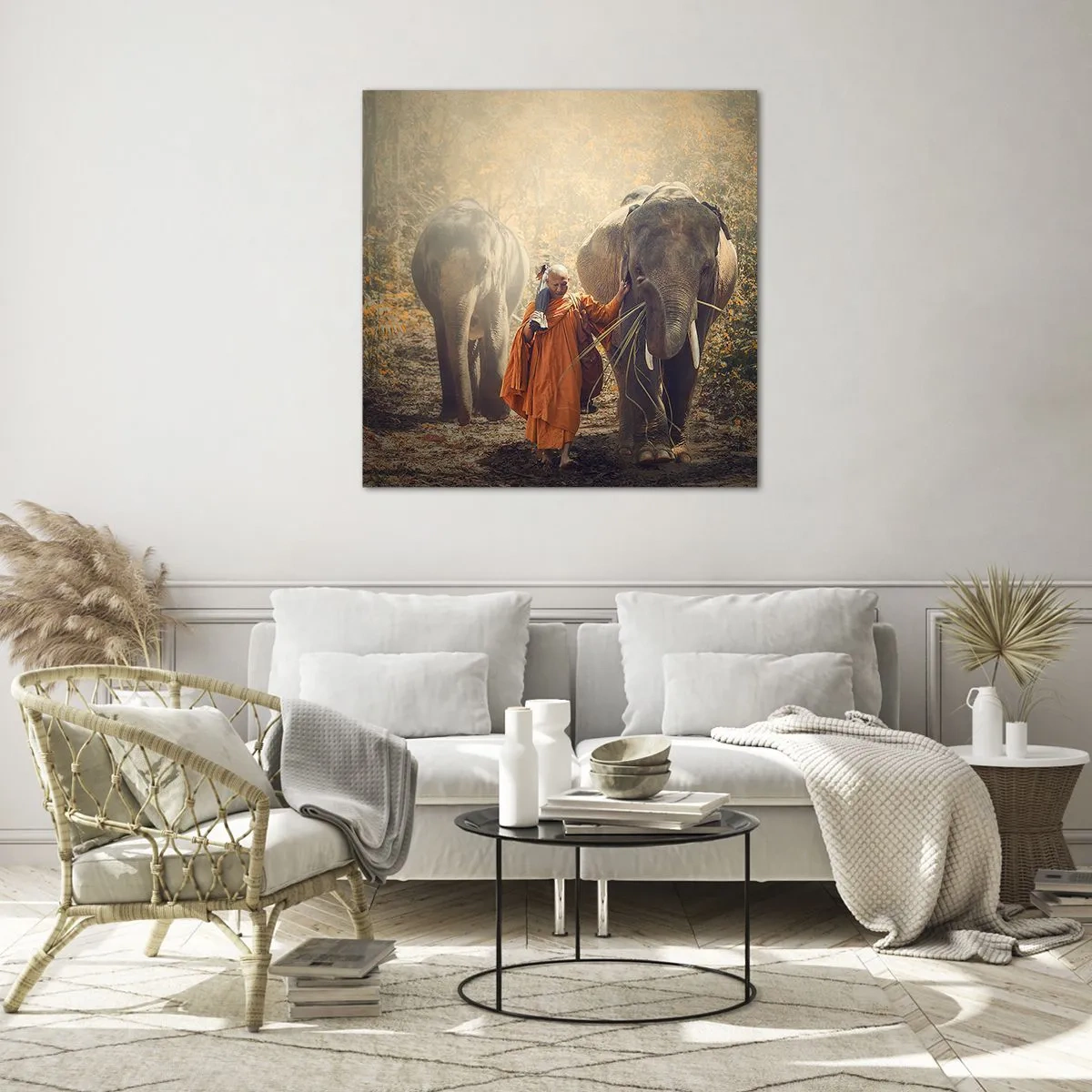 Tablou pe sticlă - Înțelegere deplină - 60x60 cm