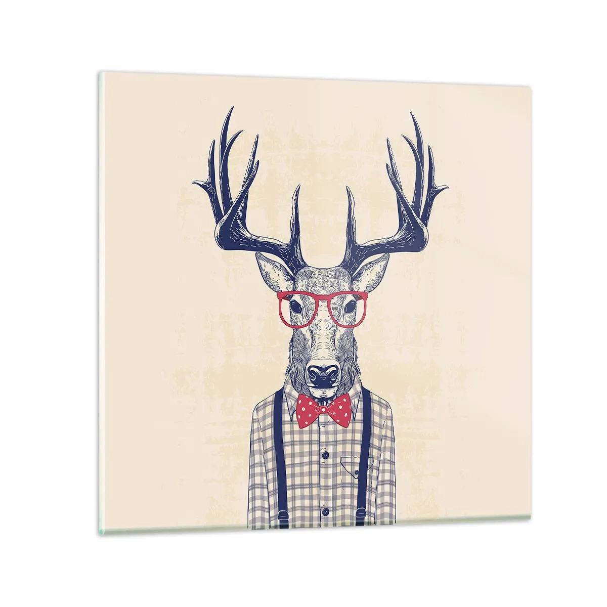 Tablou pe sticlă - O extravaganță jucăușă - 40x40 cm