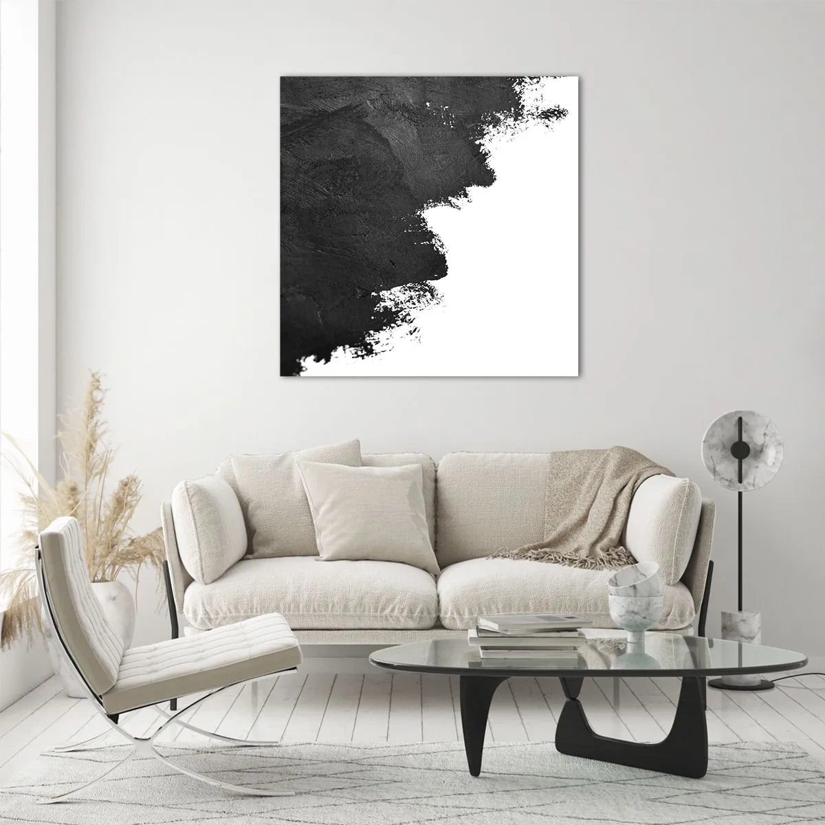 Tablou pe sticlă - Elemente: pământ - 30x30 cm