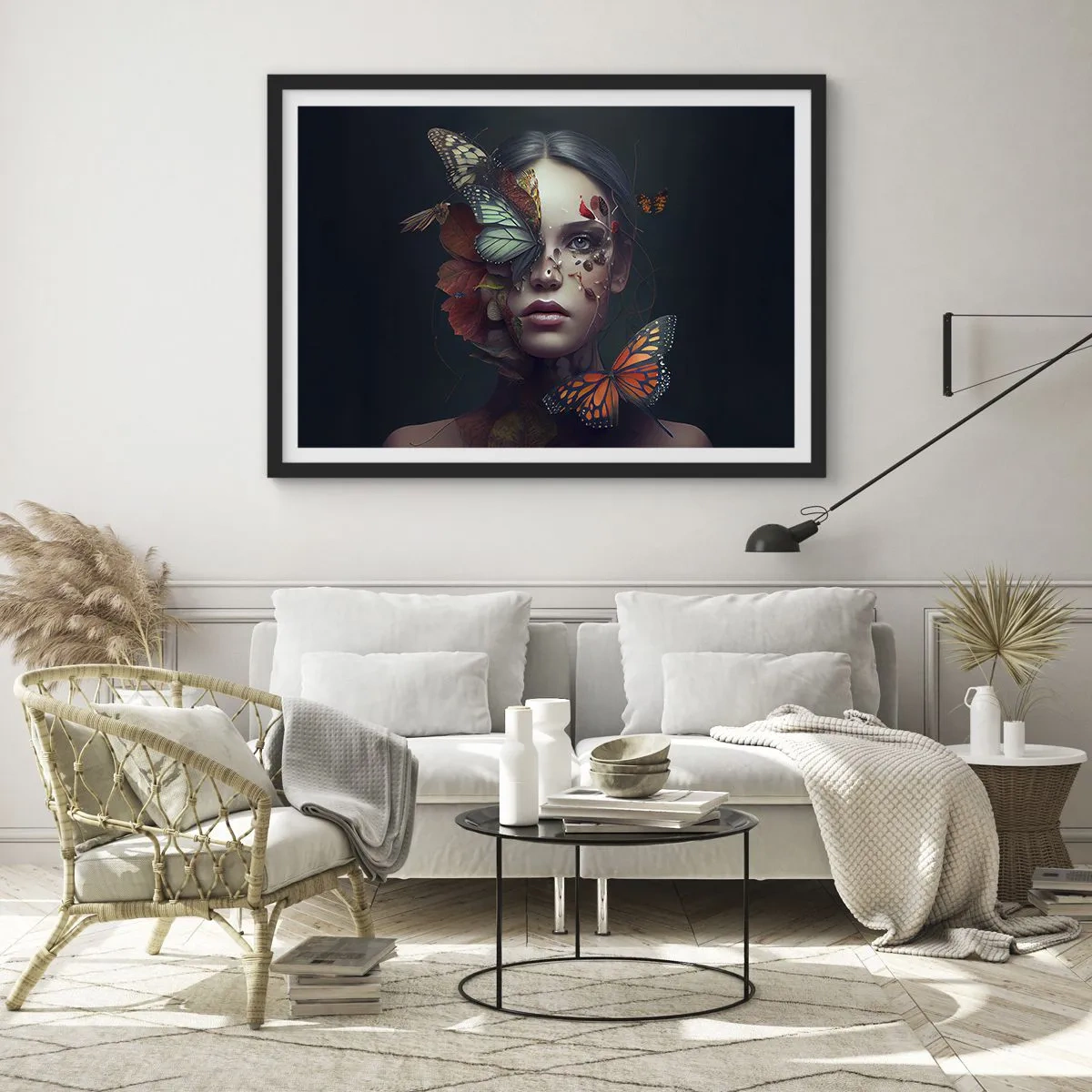 Poster în ramă neagră - Transformare minunată - 70x50 cm
