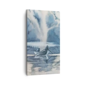 Tablou pe pânză - Pescarii în paradisul lor - 45x80 cm