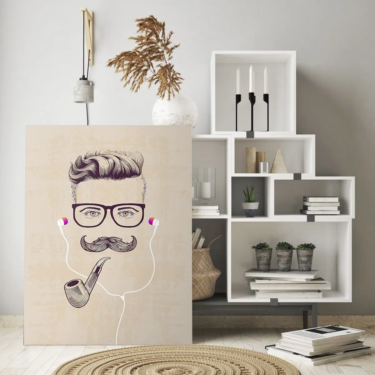Tablou pe sticlă - Un bărbat adevărat? - 70x100 cm