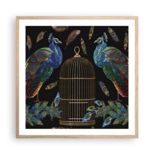 Poster în ramă de stejar deschis - În veșmânt regal - 60x60 cm