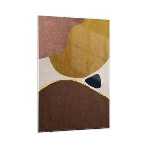 Tablou pe sticlă - Abstracție - un loc în spațiu - 80x120 cm