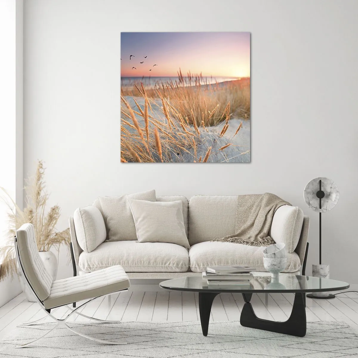 Tablou pe sticlă - Cântec de leagăn baltic - 60x60 cm