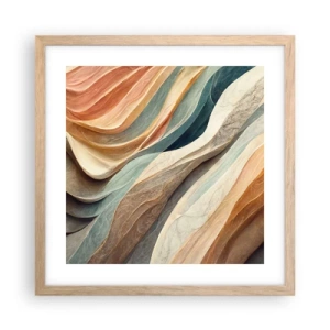 Poster în ramă de stejar deschis - Momentul dinaintea schimbării - 40x40 cm