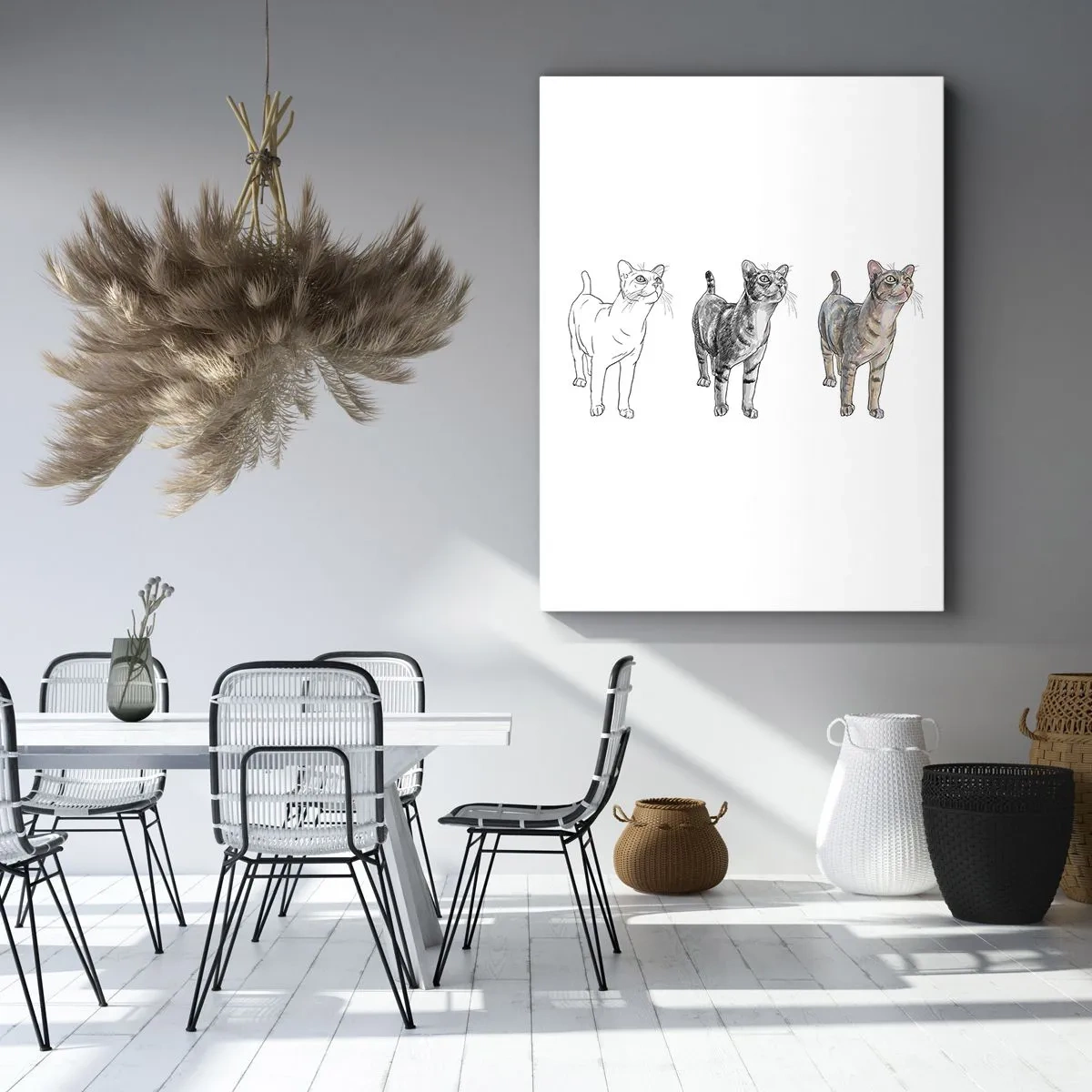 Tablou pe pânză - Lecție de desen - 65x120 cm