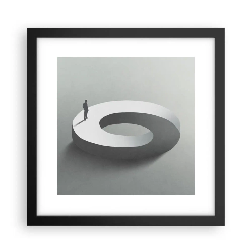 Poster în ramă neagră - Înțelegi ceva? - 30x30 cm