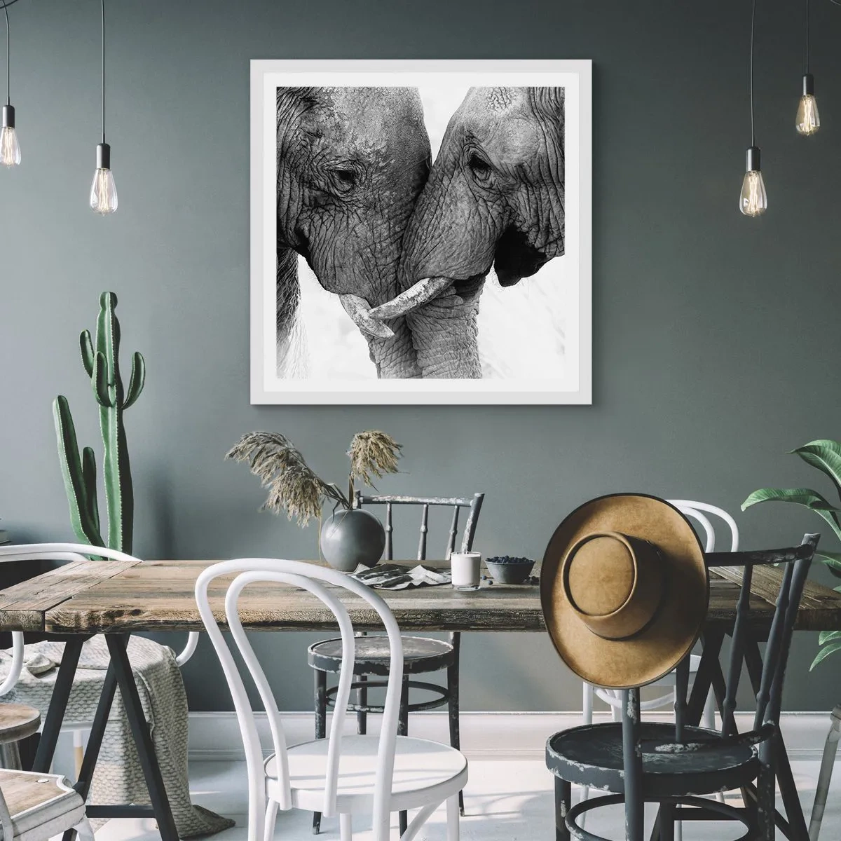 Poster în ramă albă - Mărturisire din inimă - 30x30 cm