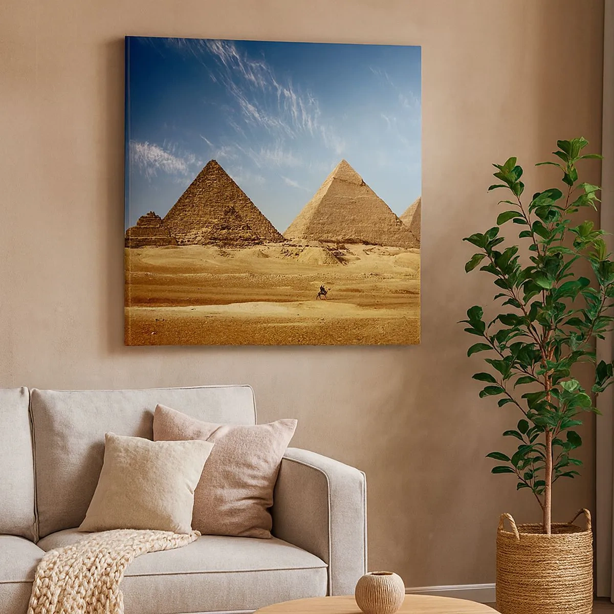 Tablou pe pânză - 40 de secole vă privesc - 30x30 cm