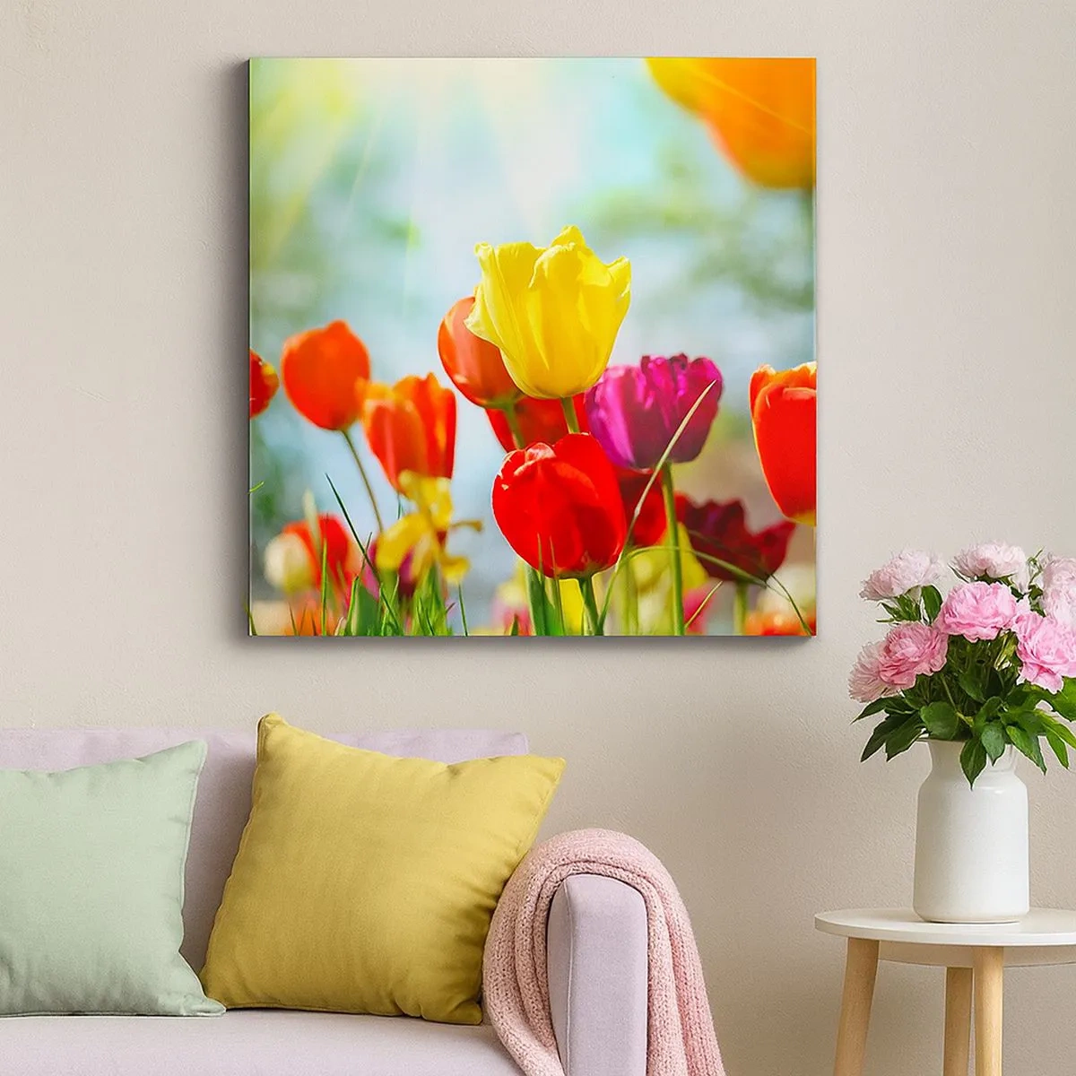 Tablou pe pânză - Toate culorile soarelui - 30x30 cm