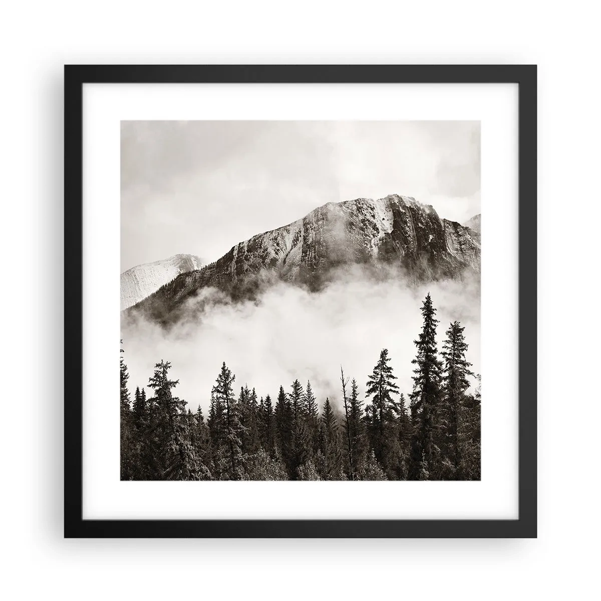 Poster în ramă neagră - Stăpânul de granit - 40x40 cm