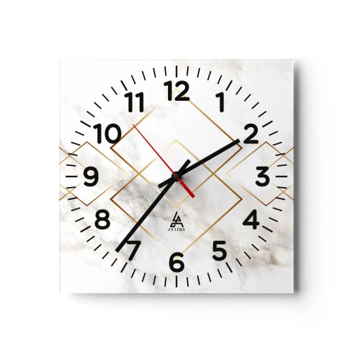 Ceas de perete - Ceas pe sticlă - Vedere spre infinit - 30x30 cm