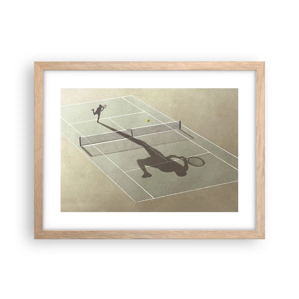 Poster în ramă de stejar deschis - Învinge-te pe tine însuți - 40x30 cm