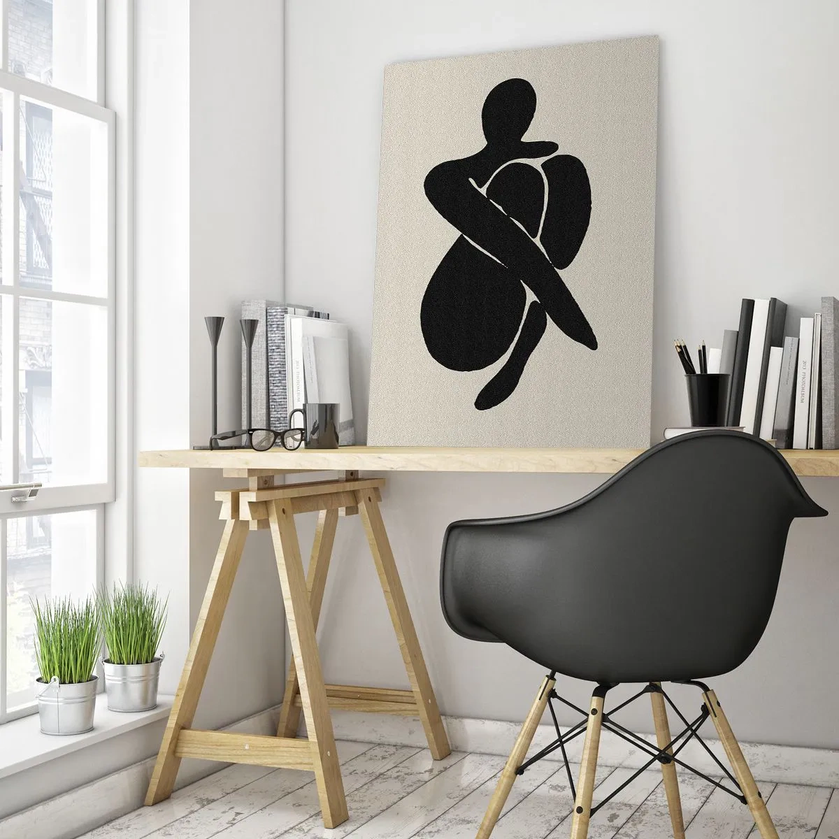 Tablou pe sticlă - În propriile îmbrățișări - 80x120 cm