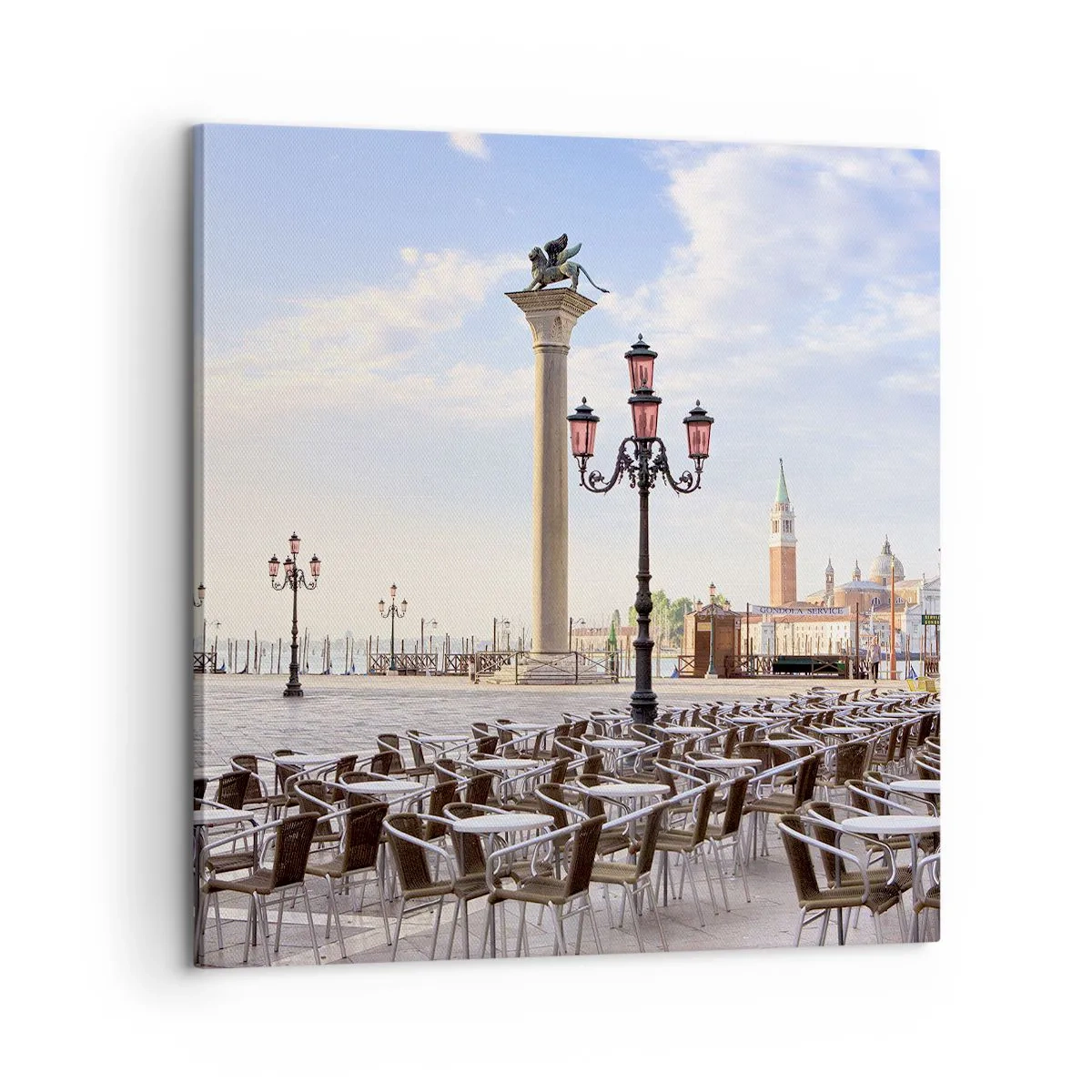 Tablou pe pânză - Poftiți, totul e gata - 60x60 cm