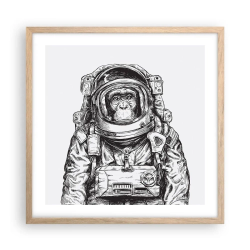 Poster în ramă de stejar deschis - Evoluție alternativă - 50x50 cm