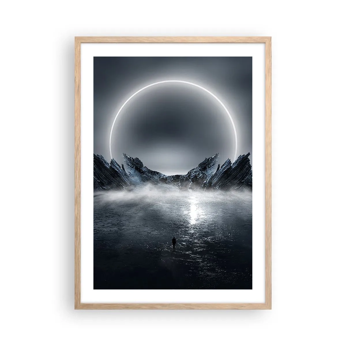 Poster în ramă de stejar deschis - Final de poveste - 50x70 cm