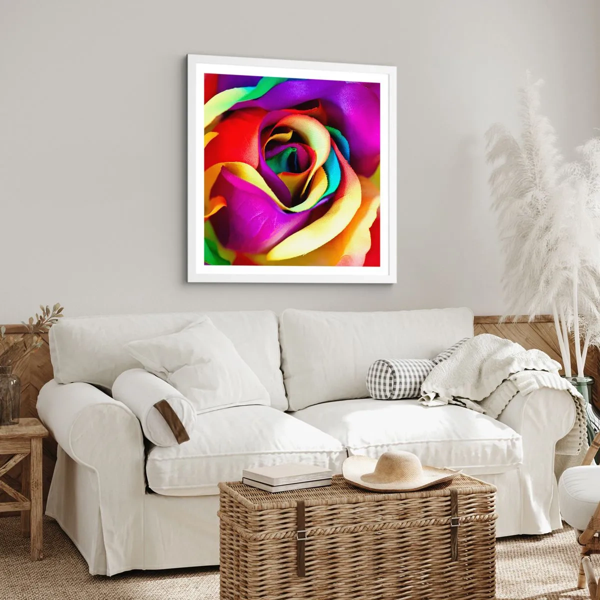 Poster în ramă albă - Acest lucru este imposibil - 30x30 cm