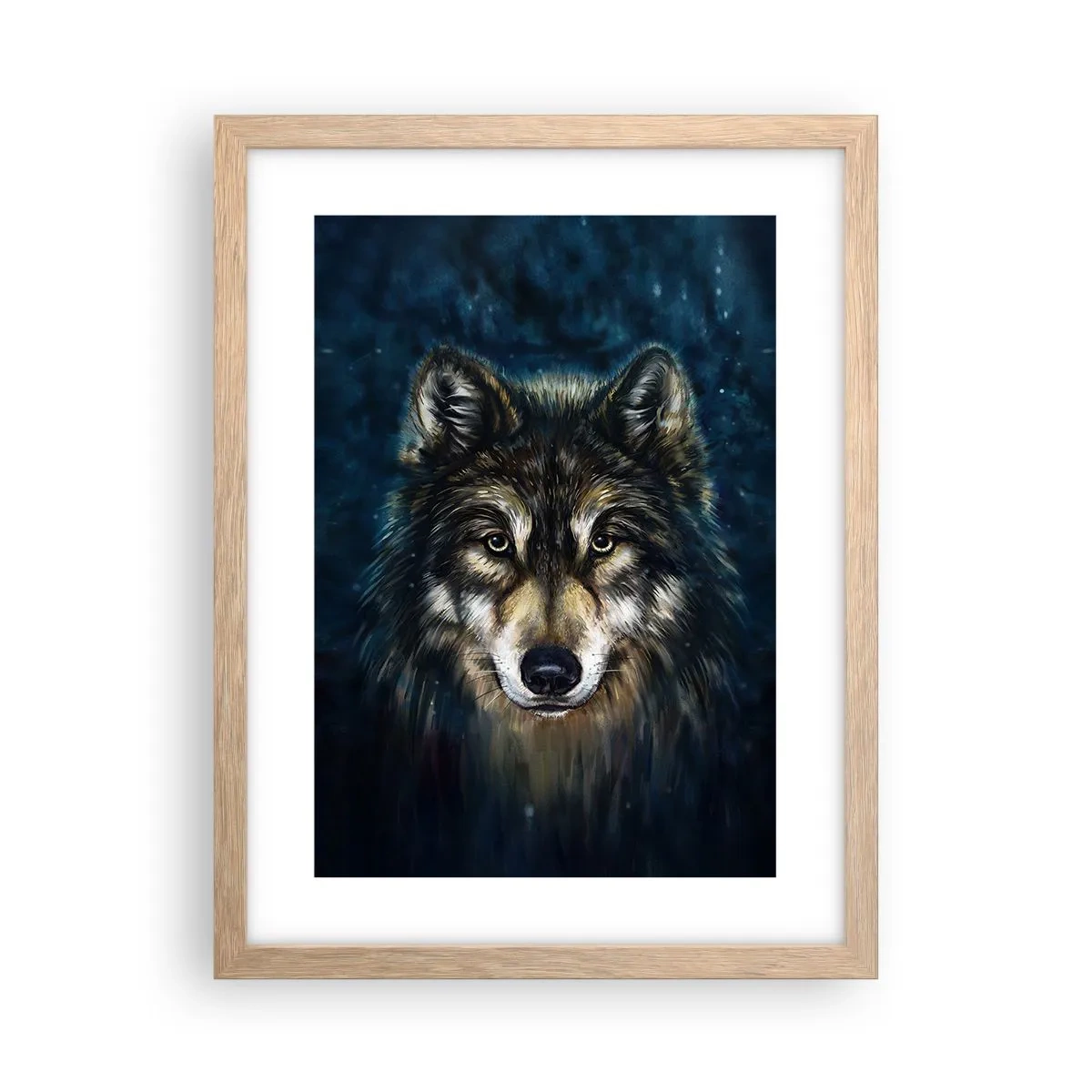 Poster în ramă de stejar deschis - Alfa? Și omega - 30x40 cm