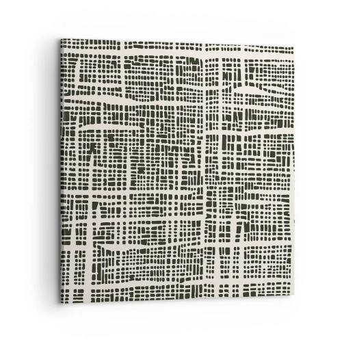 Tablou pe pânză - O compoziție țesută - 60x60 cm