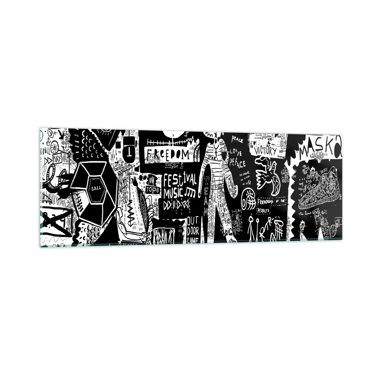 Tablou pe sticlă - Tinerețea duhovnicească a legii și a bucuriei - 90x30 cm