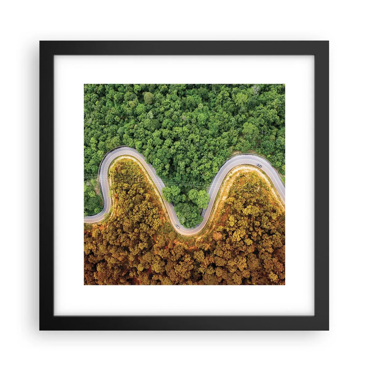 Poster în ramă neagră - Frontiere și defilee - 30x30 cm