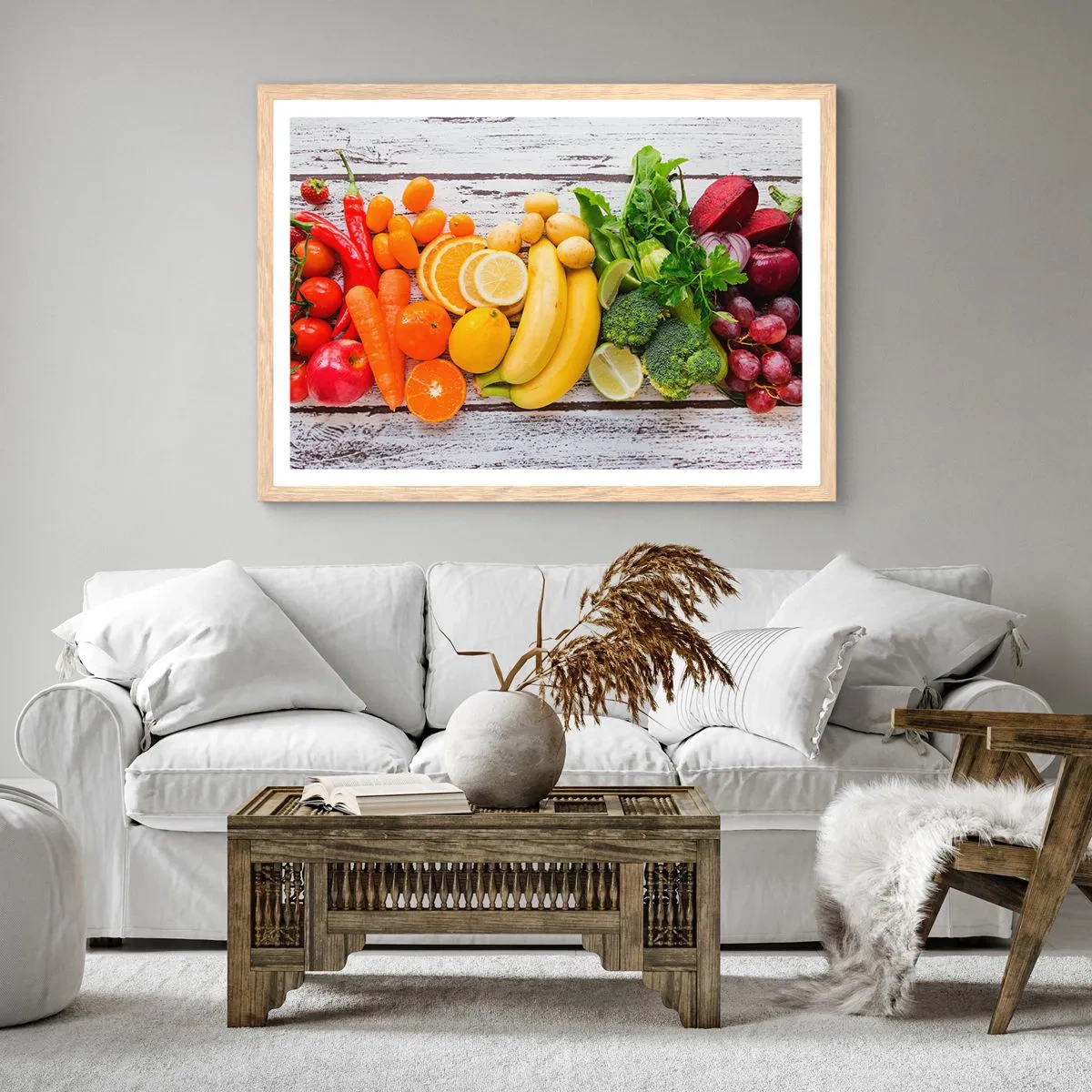 Poster în ramă de stejar deschis - Nu este de ajuns? - 70x50 cm