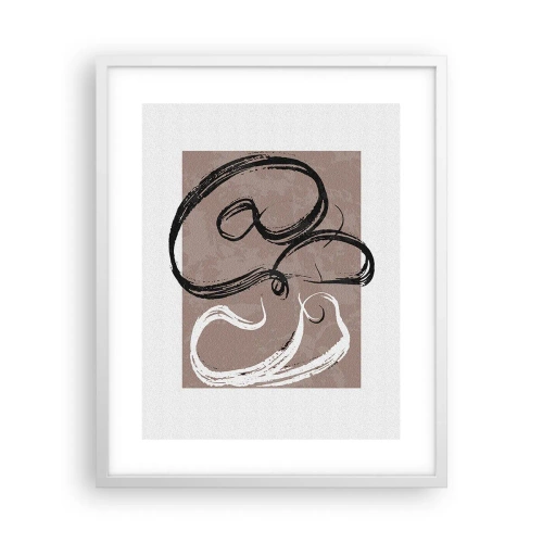 Poster în ramă albă - Compoziția - căutarea plenitudinii - 40x50 cm