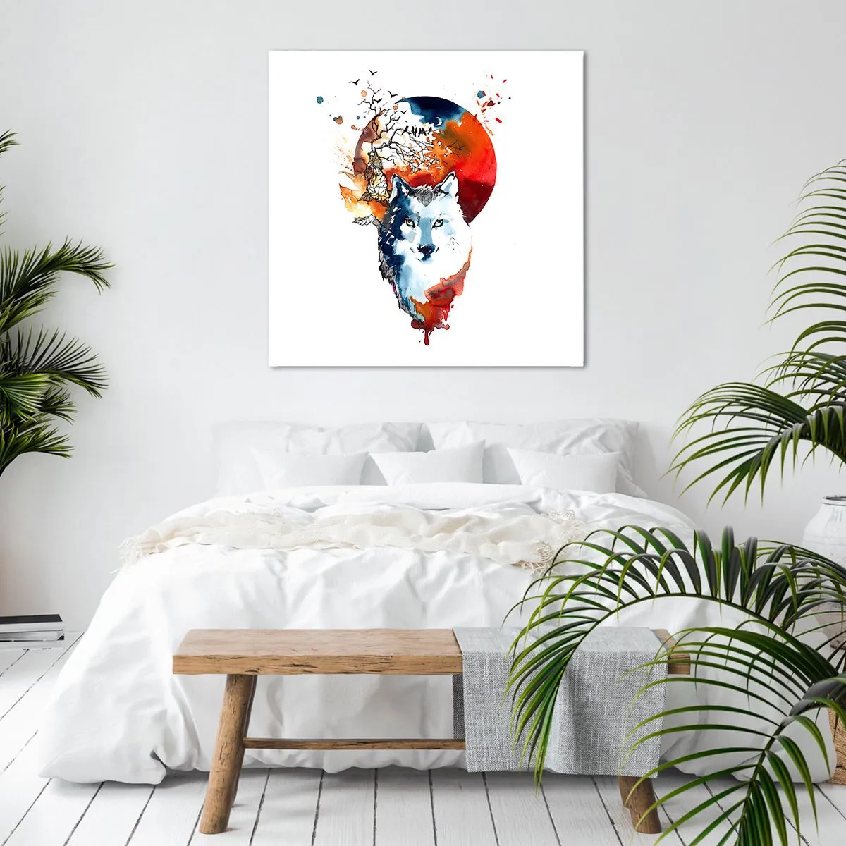 Tablou pe pânză - Bot în bot cu noaptea - 50x50 cm