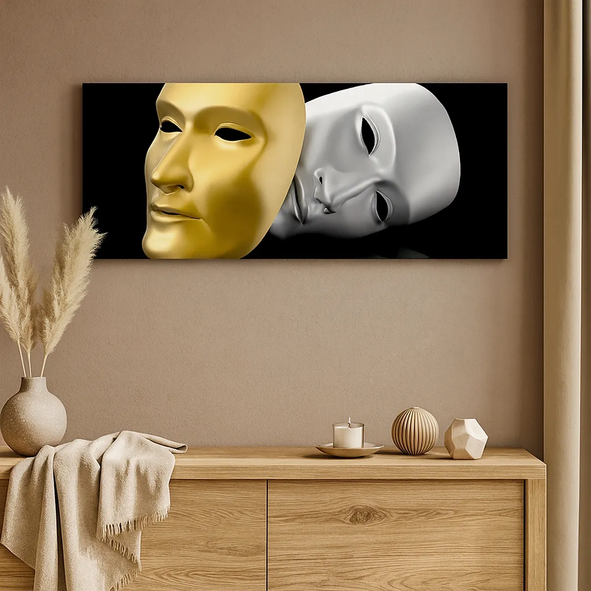 Tablou pe pânză - Viața este teatru - 30x30 cm