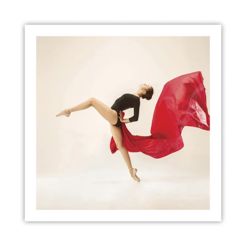 Poster - Roșu și negru - 60x60 cm