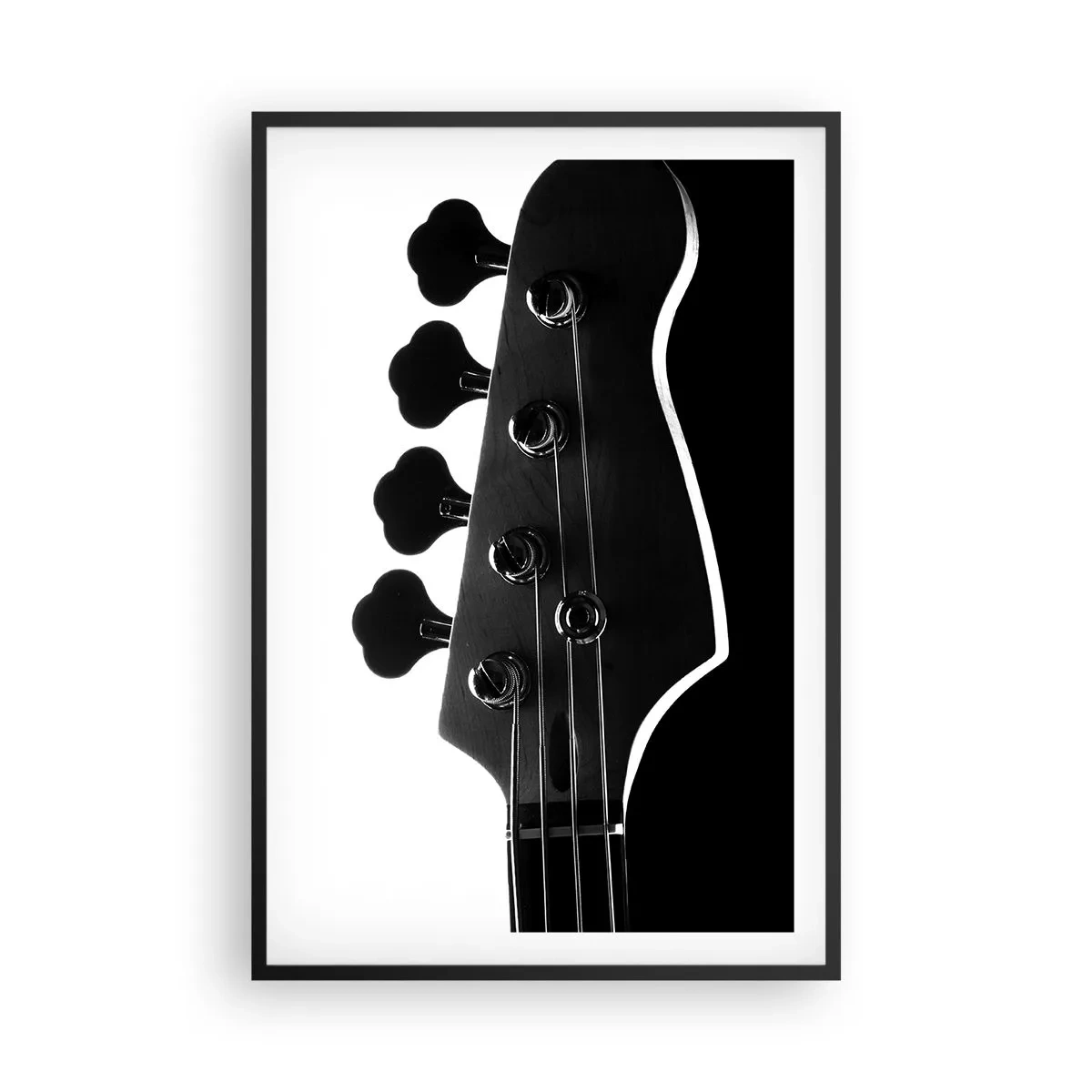Poster în ramă neagră - Tăcere de rock  - 61x91 cm
