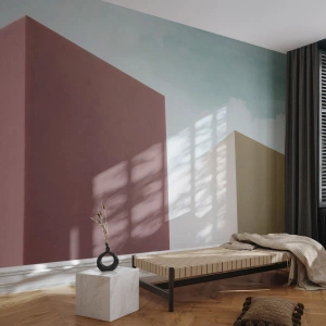 Tapet Premium Canvas - Geometria unei veri însorite - Clădiri, Arhitectură, Tridimensional - 500x350 cm