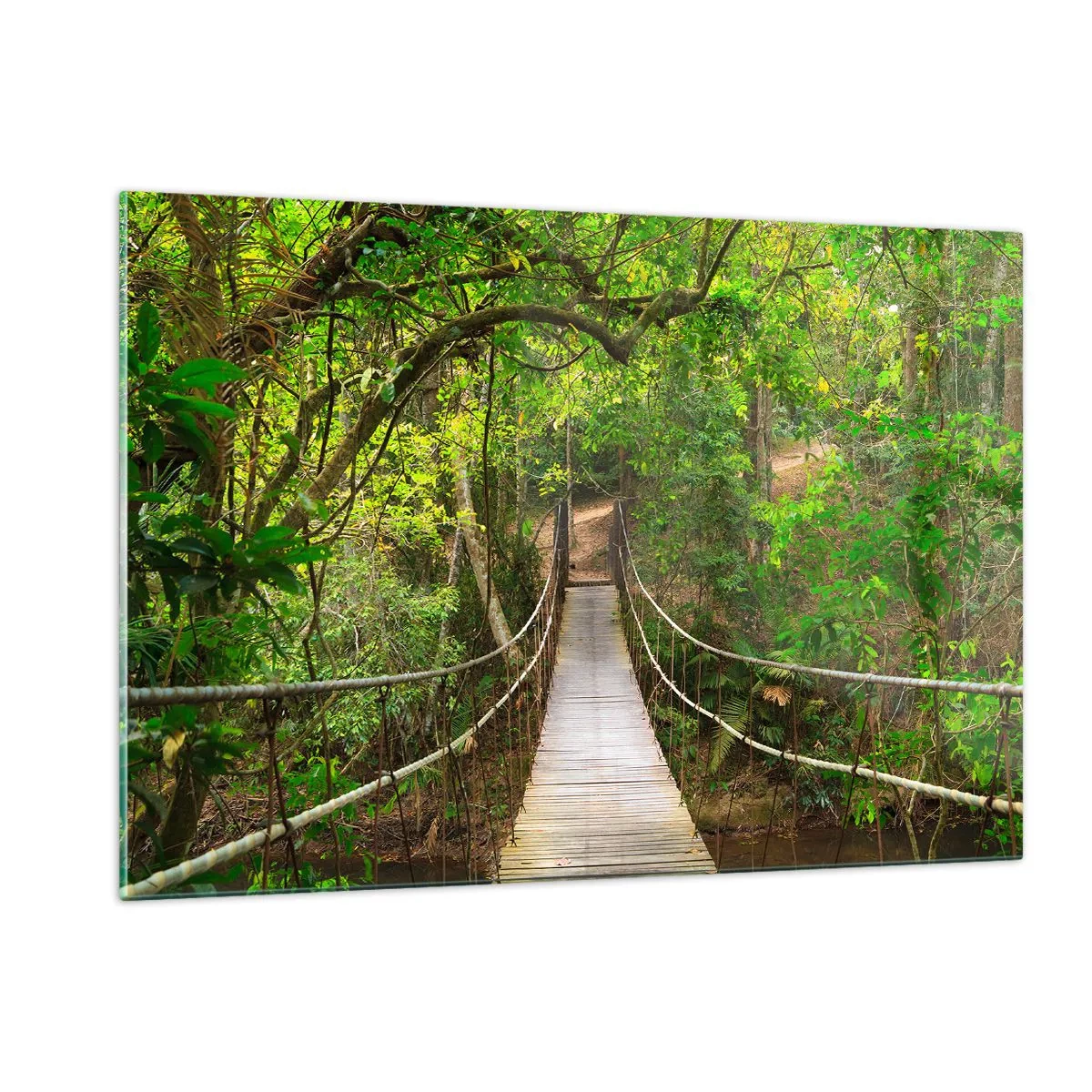 Tablou pe sticlă - Pentru că în grădină crește o liană - 120x80 cm