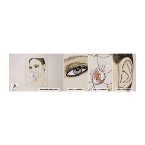 Mostră de Tapet Standard Eco - Un simbol al eleganței și frumuseții - Abstracția, Bucată, Femeie - 100x30 cm