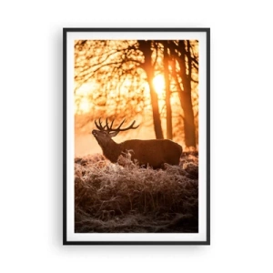Poster în ramă neagră - Visul unui vânător - 61x91 cm