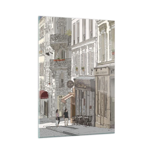 Tablou pe sticlă - Bucurii urbane - 50x70 cm