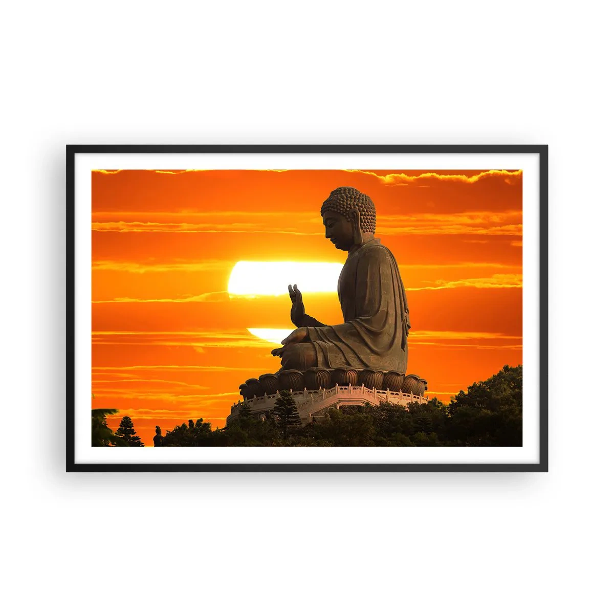 Poster în ramă neagră - Fără frică de lume - 91x61 cm