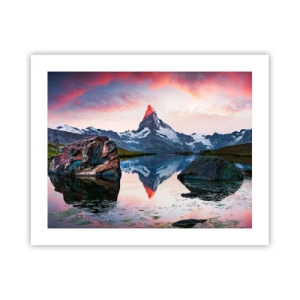 Poster - Inima munților este fierbinte - 50x40 cm