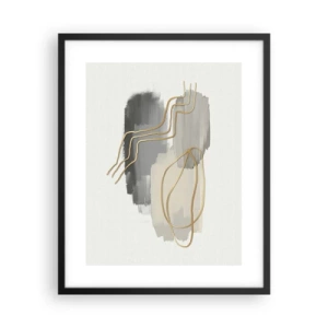 Poster în ramă neagră - Persistență și mișcare - 40x50 cm