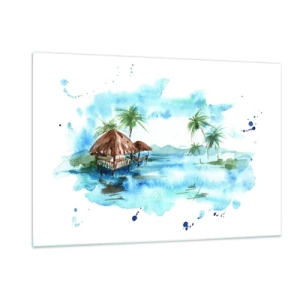 Tablou pe sticlă - Undeva în Pacific - 120x80 cm